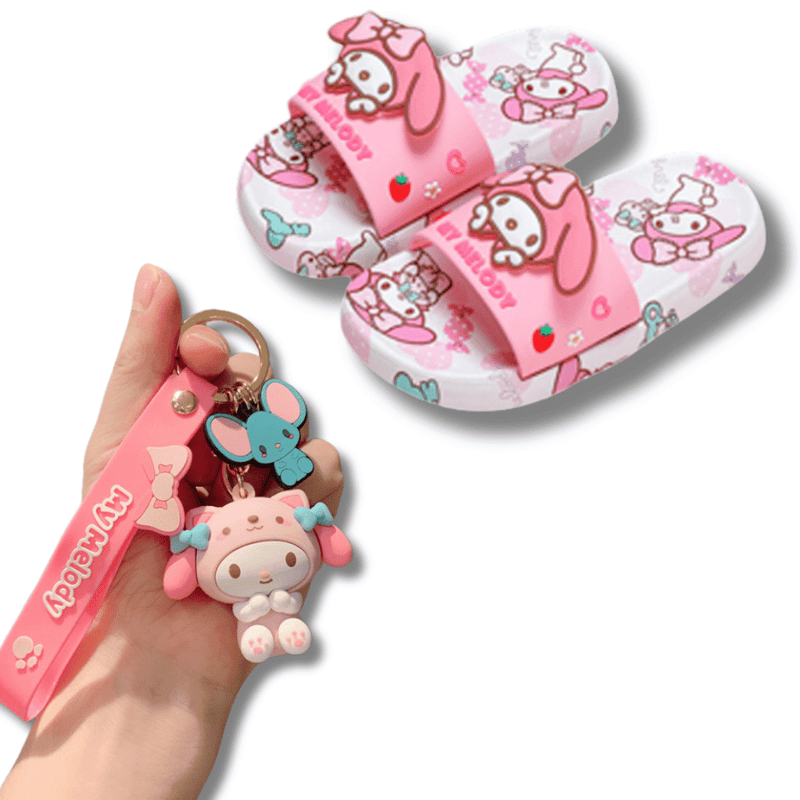 Chinelo Confort Hello Kitty + Brinde Chaveiro Hello Kitty