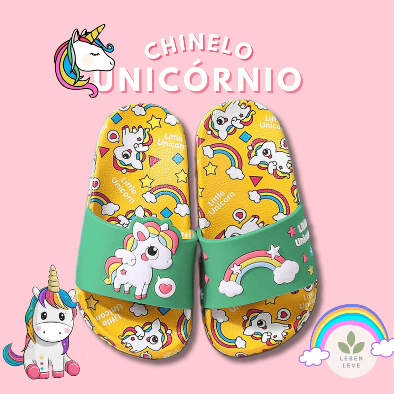 Chinelo Confort Unicórnio