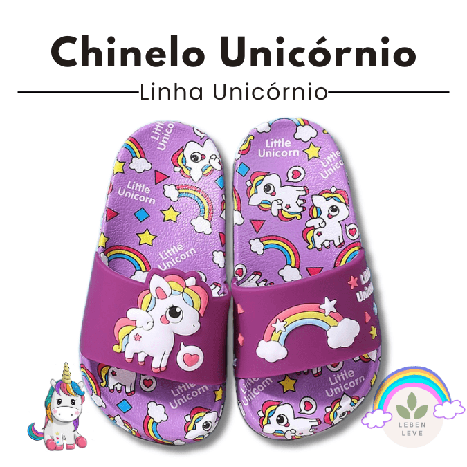 Chinelo Confort Unicórnio