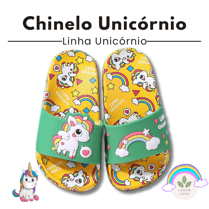 Chinelo Confort Unicórnio