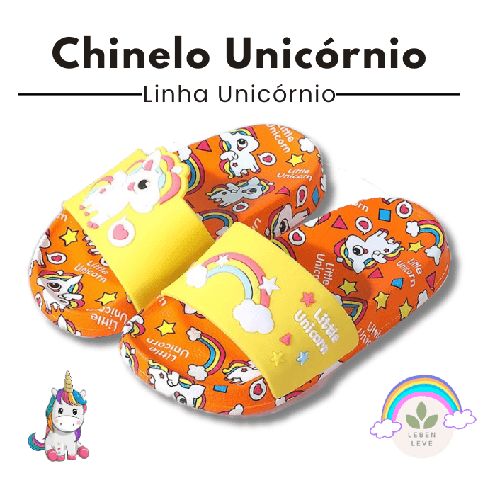 Chinelo Confort Unicórnio