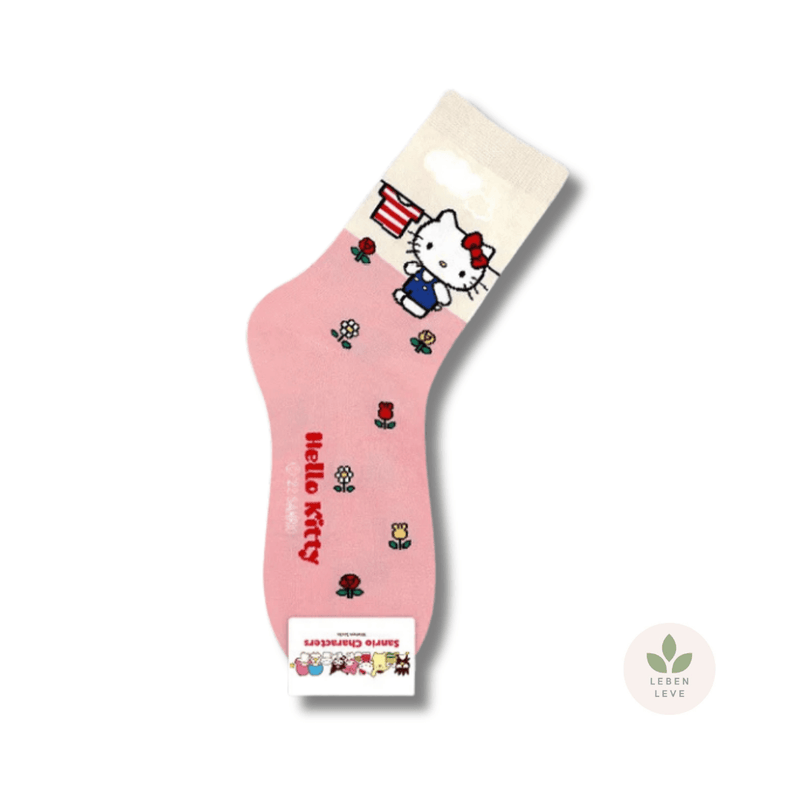 Chinelo Confort Hello Kitty + Brinde Par de Meias Hello Kitty