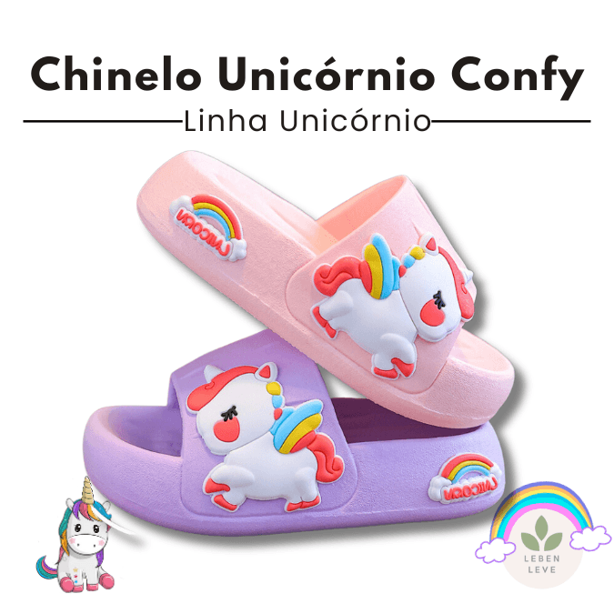 Chinelo Unicornio Confort